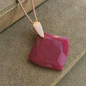 Kendra Scott Aislinn long necklace Purple gold